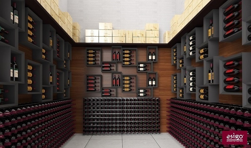 Porta bottiglie vino in legno Esigo 5